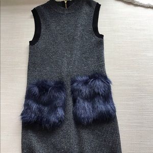 Crewcuts J Crew Girls Sz 8 Sweater Gray Dress